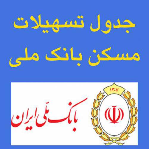 جدول تسهیلات طرح تملی ( تسهیلات مسکن بانک ملی)